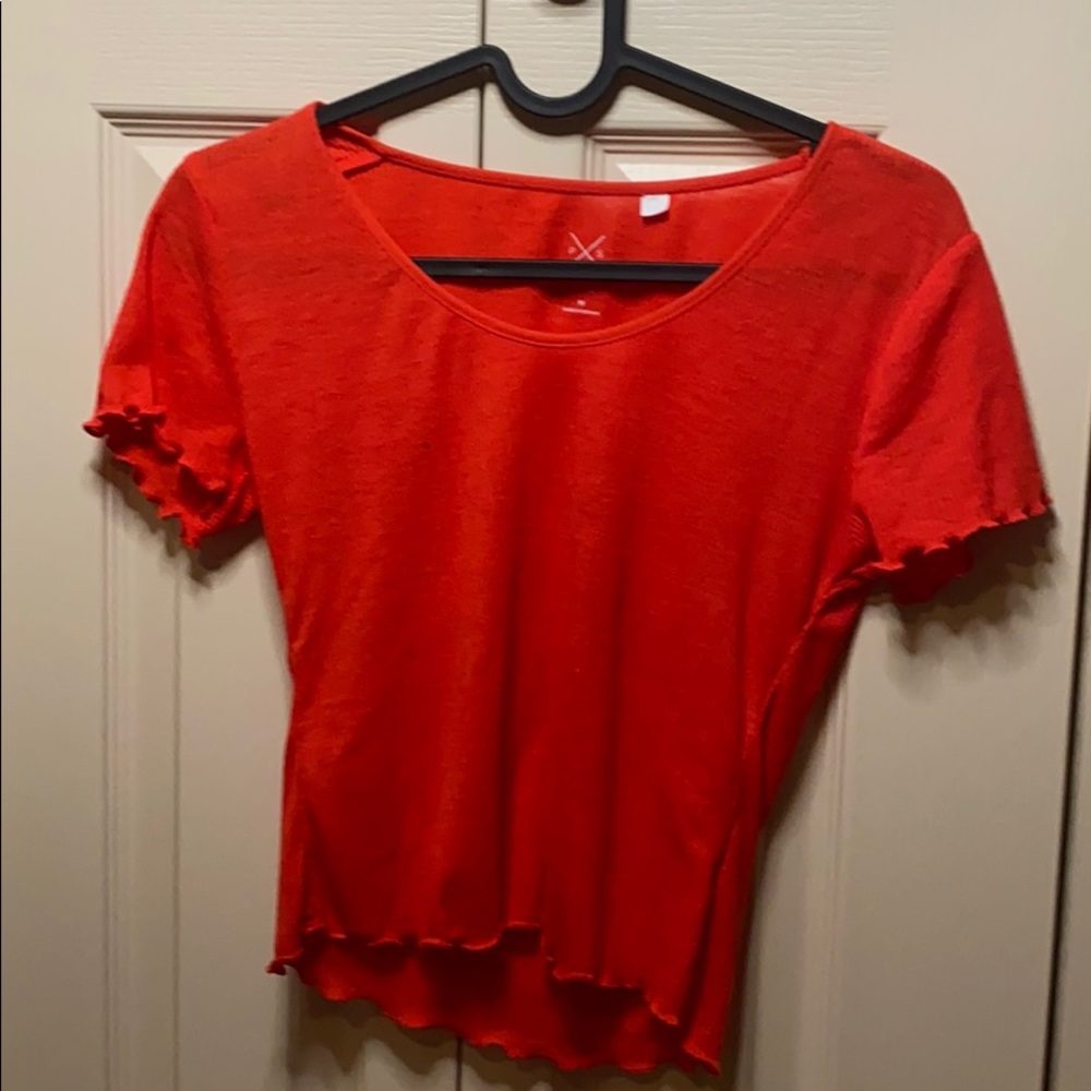 red pac sun crop top